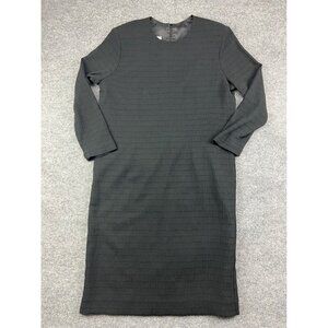Vintage Willi of California Midi Dress Women's 10 Black Long Sleeve A Line
